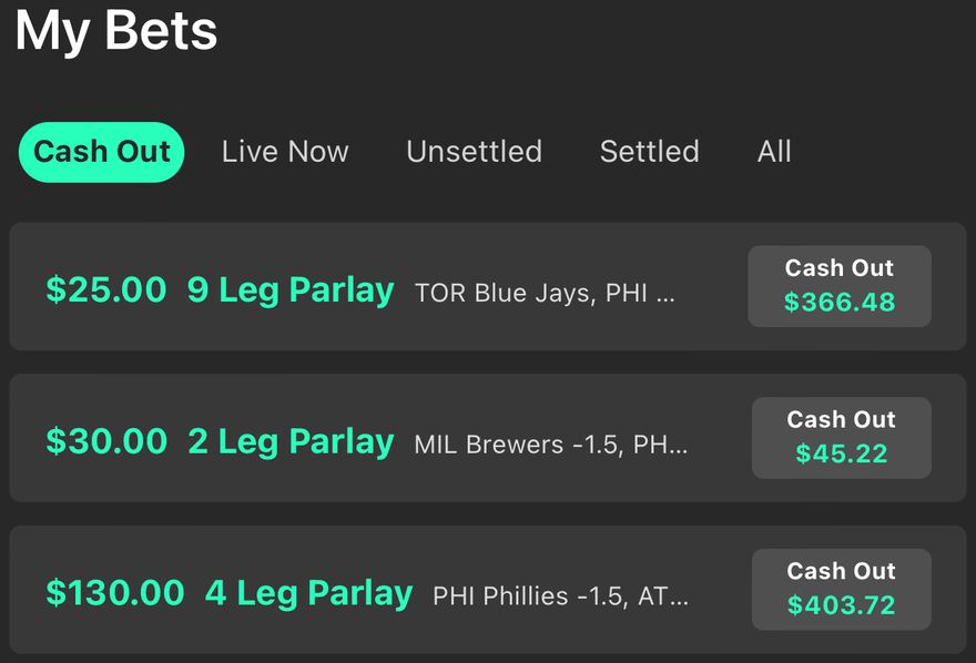 bet365 bet slip, $185 returned $815.42
