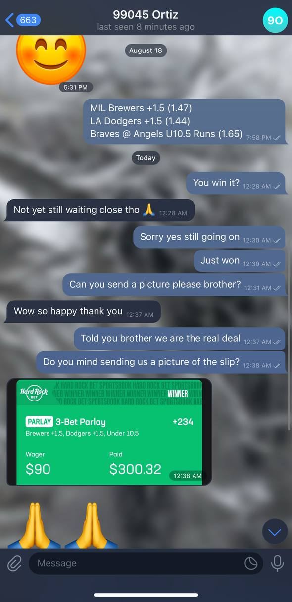 Customer message